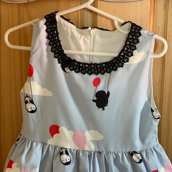 Penguin and balloon 3T dress - Picture 2 of 2